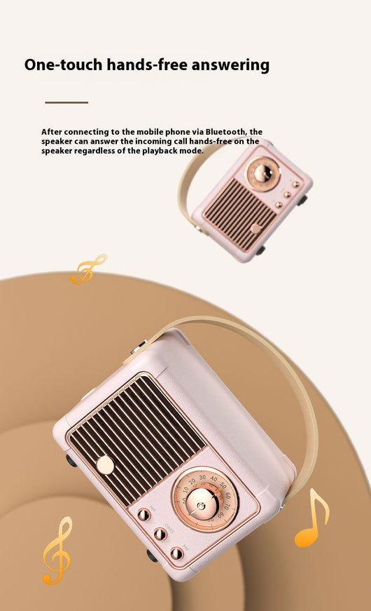 Altavoz Bluetooth Portátil Retro Mini Inalámbrico para Auto y Escritorio - Image 55