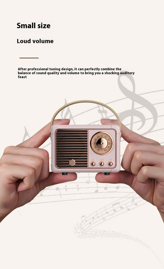 Altavoz Bluetooth Portátil Retro Mini Inalámbrico para Auto y Escritorio - Image 58