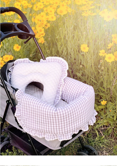 Set de 3 Piezas Acolchonadas Desmontables para Carriola de Mascotas - Algodón Puro Lavable - Image 36