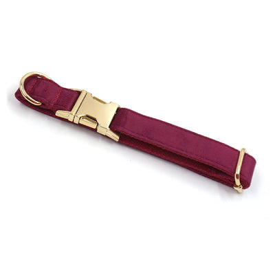 Collar de Terciopelo Borgoña para Perros - Suave y Elegante - Image 14