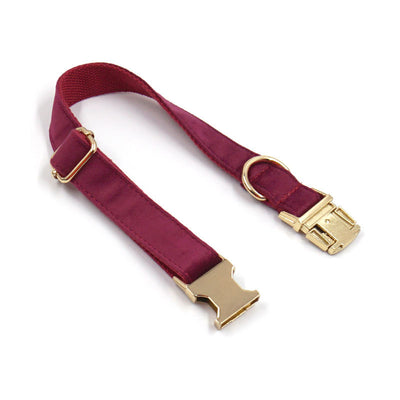 Collar de Terciopelo Borgoña para Perros - Suave y Elegante - Image 16