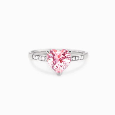 Anillo Corazón Melocotón en Plata de Ley S925 para Mujer - Image 11