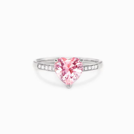 Anillo Corazón Melocotón en Plata de Ley S925 para Mujer - Image 11