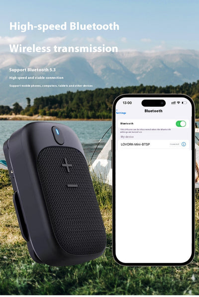 Parlante Bluetooth Portátil Lewoke para Senderismo y Camping - Image 10