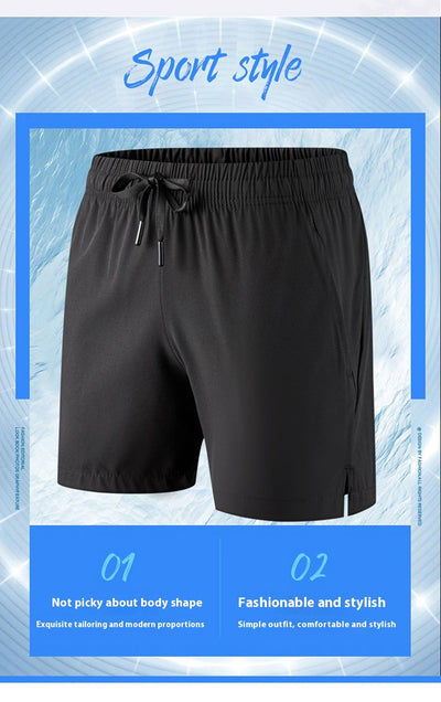 Pantalones Cortos Deportivos Ice Silk para Hombre - Tallas Grandes Playa y Ocio - Image 16