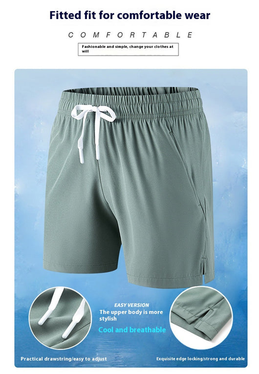 Pantalones Cortos Deportivos Ice Silk para Hombre - Tallas Grandes Playa y Ocio - Image 18