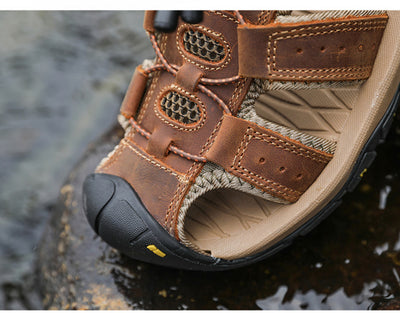 Sandalias Deportivas de Cuero para Hombre Talla Grande - Image 13