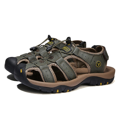 Sandalias Deportivas de Cuero para Hombre Talla Grande - Image 22
