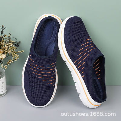 Pantuflas Tejidas Coreanas con Diseño Calado y Puntera Abierta - Image 10