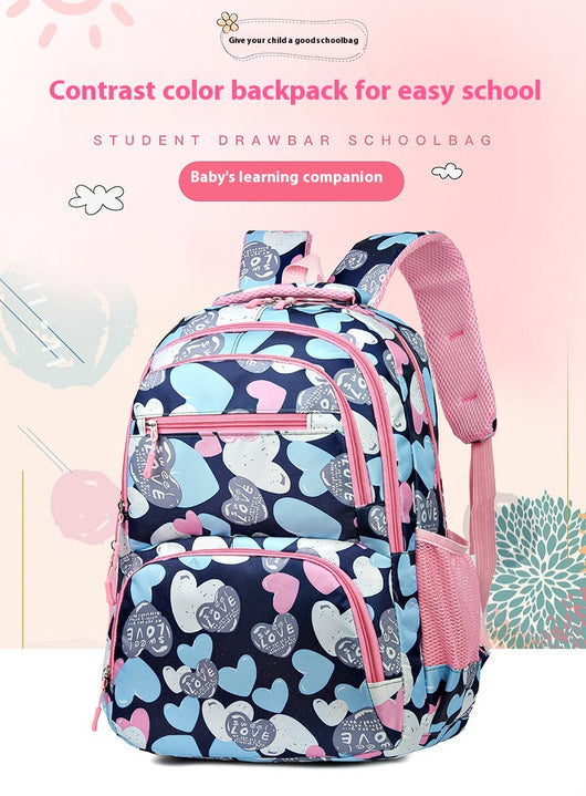Mochila Escolar de Gran Capacidad con Alivio de Carga para Niños - Image 11