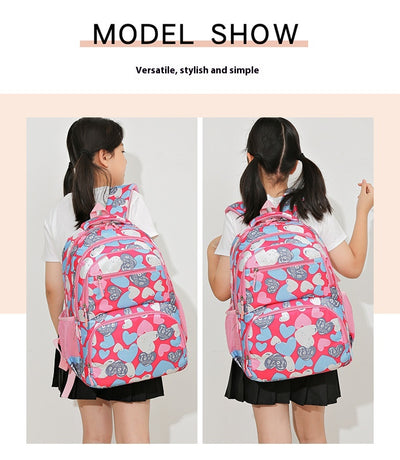 Mochila Escolar de Gran Capacidad con Alivio de Carga para Niños - Image 12