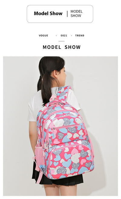 Mochila Escolar de Gran Capacidad con Alivio de Carga para Niños - Image 27