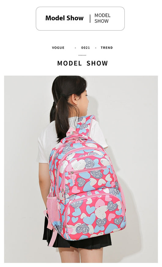 Mochila Escolar de Gran Capacidad con Alivio de Carga para Niños - Image 27
