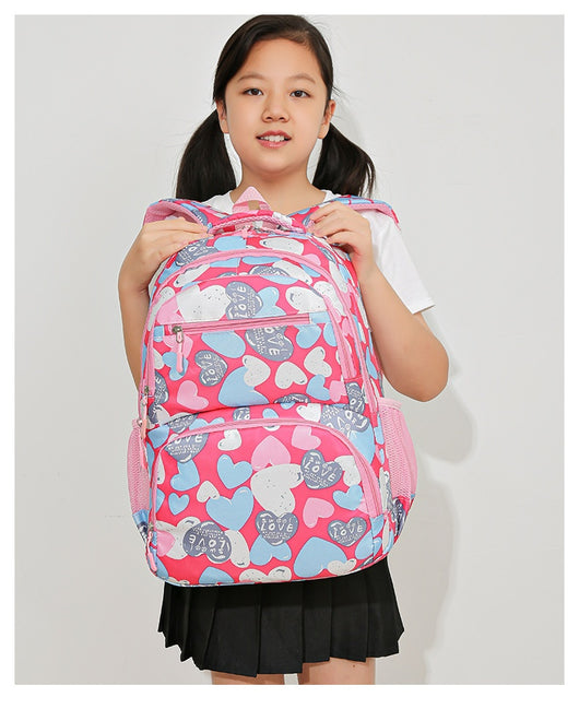 Mochila Escolar de Gran Capacidad con Alivio de Carga para Niños - Image 30