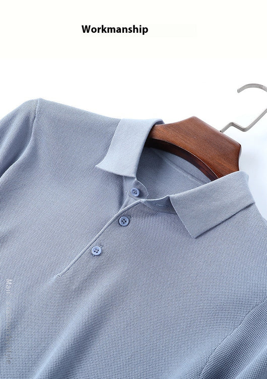 Camiseta Manga Larga de Seda Morera para Hombre - Básico Liso - Image 39