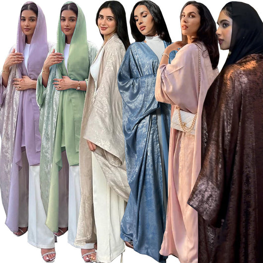 Abaya Elegante con Efecto Bronceado - Ropa Exterior Modesta - Image 42
