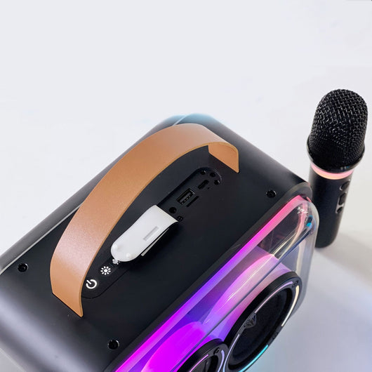 Parlante Portátil Karaoke Bluetooth con RGB y Sonido Estéreo - Image 12