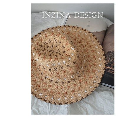 Sombrero Vaquero Retro de Paja con Estilo Occidental Auténtico - Image 18
