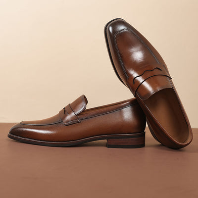 Zapatos de Cuero para Hombre Estilo Ejecutivo Primera Capa Ante - Image 38
