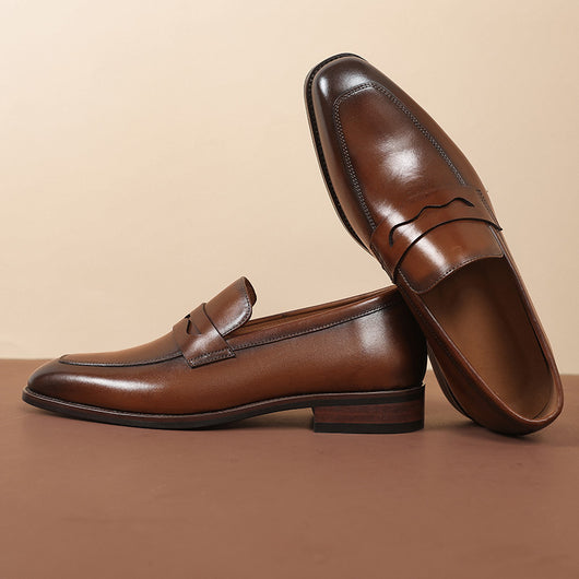 Zapatos de Cuero para Hombre Estilo Ejecutivo Primera Capa Ante - Image 38