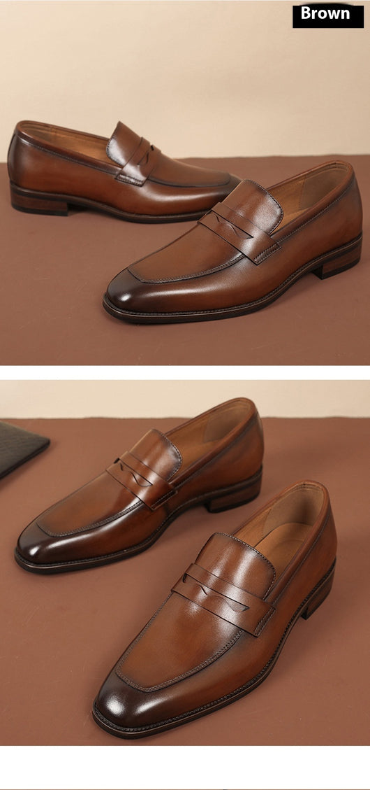 Zapatos de Cuero para Hombre Estilo Ejecutivo Primera Capa Ante - Image 39