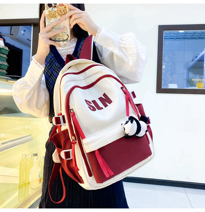 Mochila Escolar y de Viaje de Gran Capacidad Resistente al Polvo - Image 18