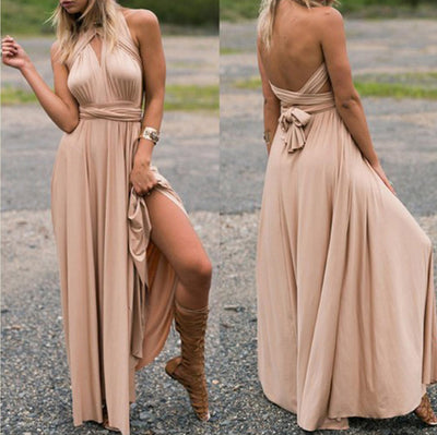Vestido Largo Backless Multiusos para Fiestas y Bodas - Image 31