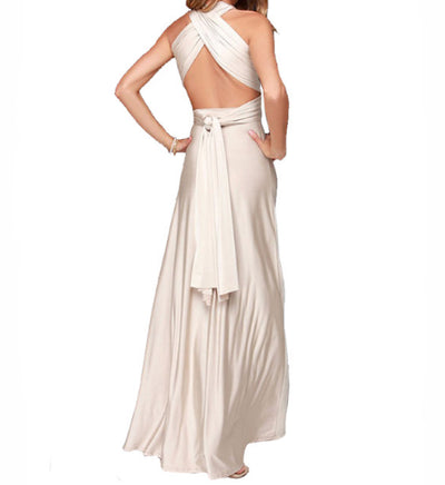 Vestido Largo Backless Multiusos para Fiestas y Bodas - Image 32