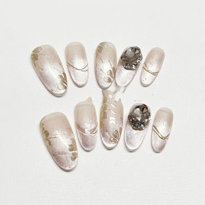 Uñas Postizas Premium con Acabado Brillante de Lujo - Image 8