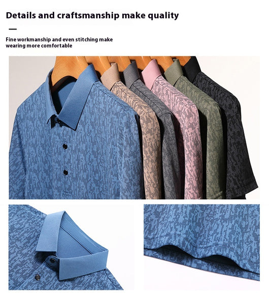 Polo Ejecutivo Hombre Manga Corta Tela Ligera - Image 36