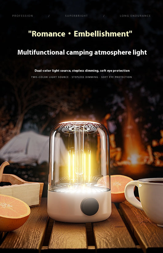 Lámpara LED Recargable para Tienda de Campaña - Luz Ambiental Portátil - Image 6