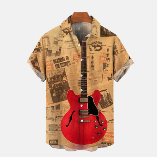 Camisa Casual Hombre con Estampado 3D Versátil y Moderno - Image 12