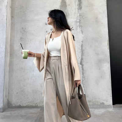 Vestido Abaya de Satén Suave - Moda Elegante Oriente Medio - Image 39