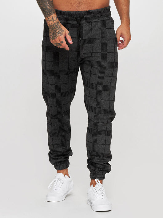 Pantalones Casuales con Estampado Digital 3D Cuadriculado - Image 6