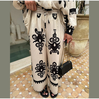 Conjunto Casual Mujer: Blusa Estampada y Pantalón de Moda - Image 7