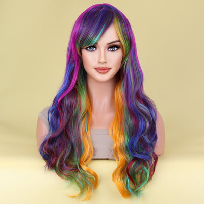 Peluca Larga Rizada Estilo Harajuku con Cobertura Completa - Image 13