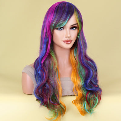 Peluca Larga Rizada Estilo Harajuku con Cobertura Completa - Image 14