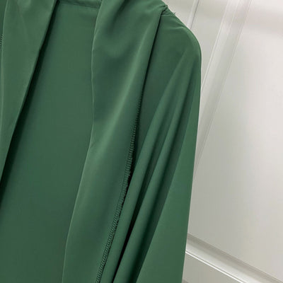 Tocado Árabe Baotou con Encaje - Velo de Moda en Colores Sólidos - Image 29
