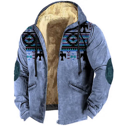 Suéter Hoodie Bejirog con Estampado a Rayas para Hombre - Image 10