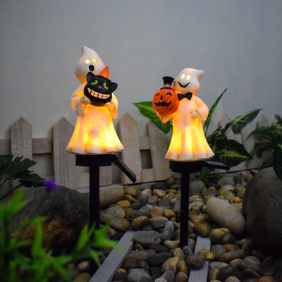 Linterna Solar de Calabaza Halloween - Decoración de Resina Artesanal para Jardín - Image 19