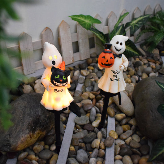 Linterna Solar de Calabaza Halloween - Decoración de Resina Artesanal para Jardín - Image 20