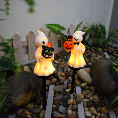 Linterna Solar de Calabaza Halloween - Decoración de Resina Artesanal para Jardín - Image 21