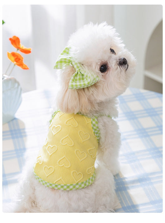 Chaleco Arnés con Moño y Textura Alivio Cardíaco para Perros Pequeños - Image 27