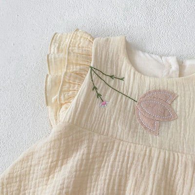 Vestido Princesa Niña Verano con Bordado Coreano - Enterizo Elegante - Image 34