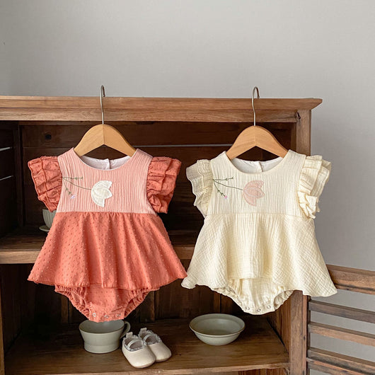 Vestido Princesa Niña Verano con Bordado Coreano - Enterizo Elegante - Image 42