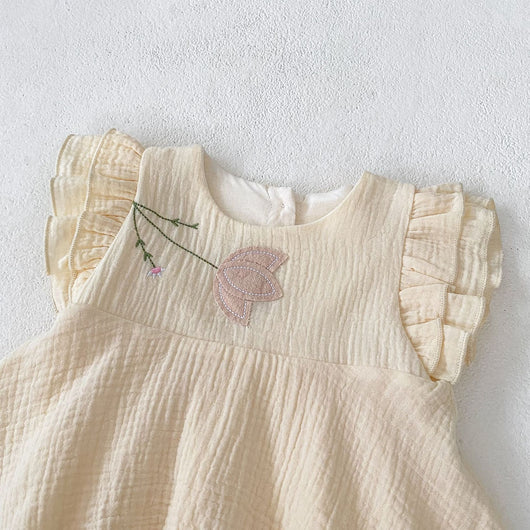 Vestido Princesa Niña Verano con Bordado Coreano - Enterizo Elegante - Image 47