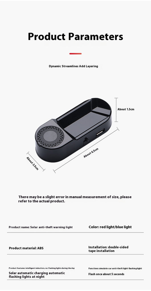 Luz de Advertencia Solar para Auto con Aromaterapia - Image 22