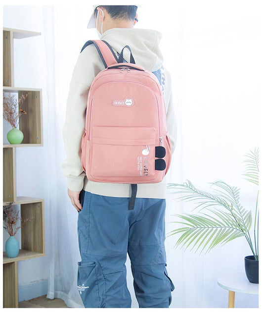 Mochila Escolar de Gran Capacidad Multifuncional - Diseño Casual y Moderno - Image 29