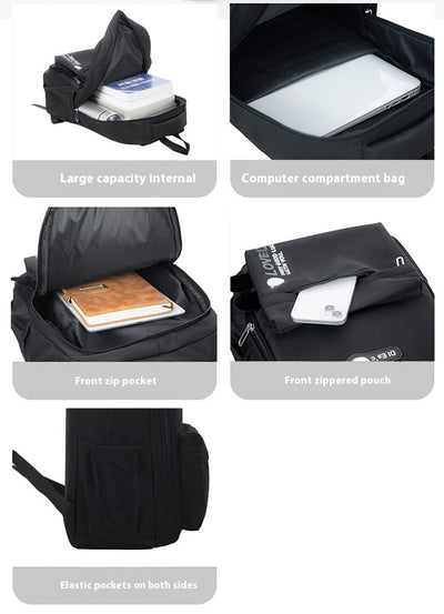 Mochila Escolar de Gran Capacidad Multifuncional - Diseño Casual y Moderno - Image 38