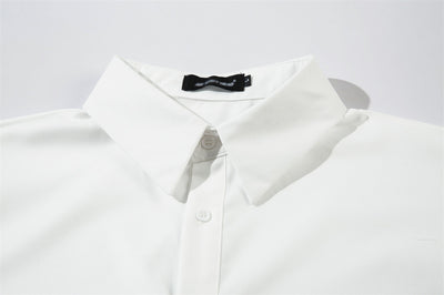 Camisa Plisada Suelta de Manga Larga para Hombre - Diseño Moderno y Elegante - Image 22